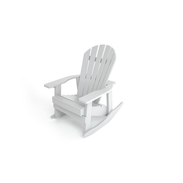 White Charleston Rocking Adirondack Chair